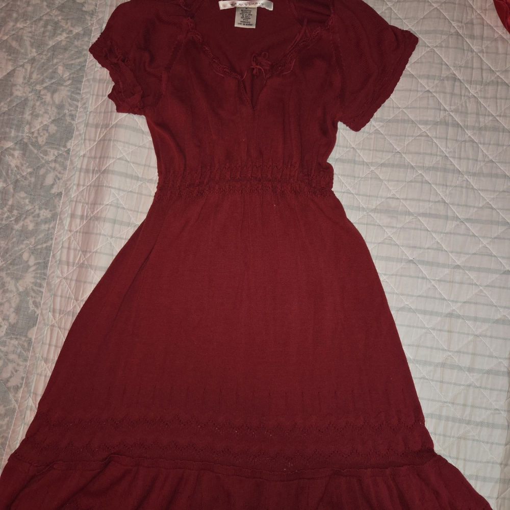 Max Studio Red Mini Dress
